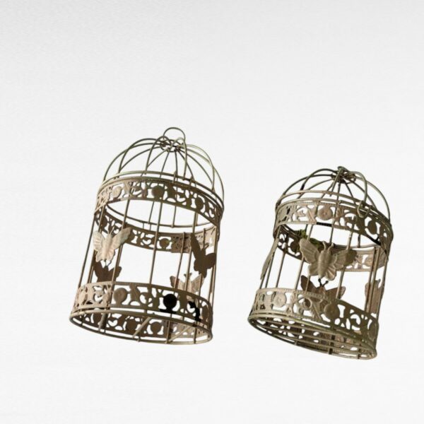 petite cage a oiseaux 18 et 14 cm