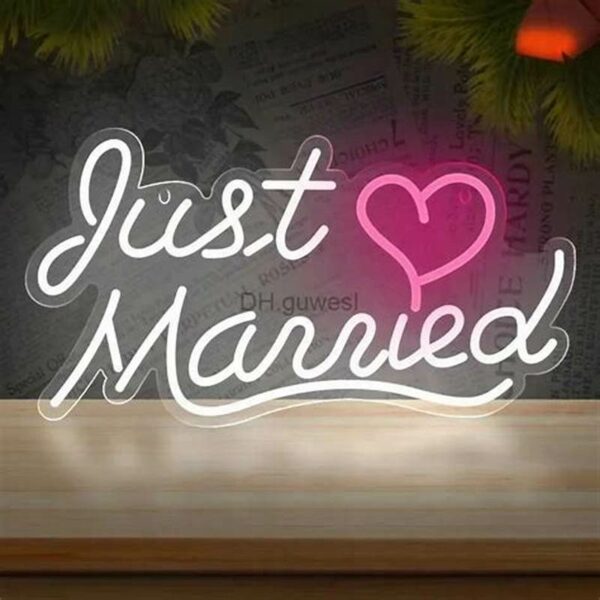 Just Married Lumineux 45 x 30